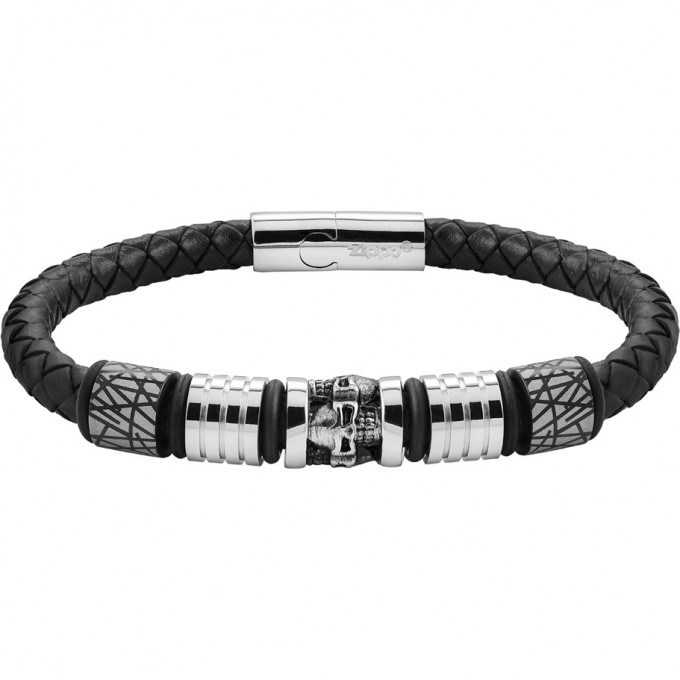 Браслет ZIPPO FIVE CHARMS LEATHER BRACELET 2007171