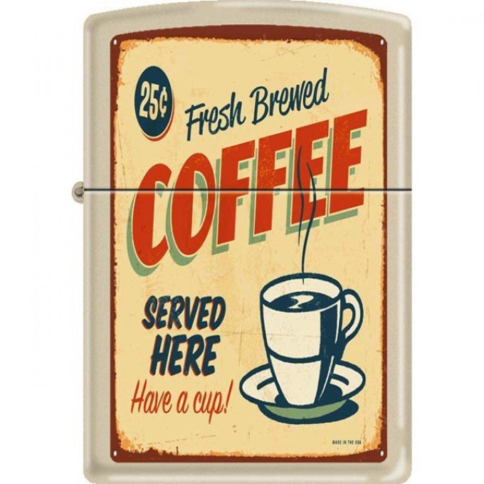 Зажигалка ZIPPO 216 COFFEE VINTAGE Зажигалка ZIPPO 216 COFFEE VINTAGE
