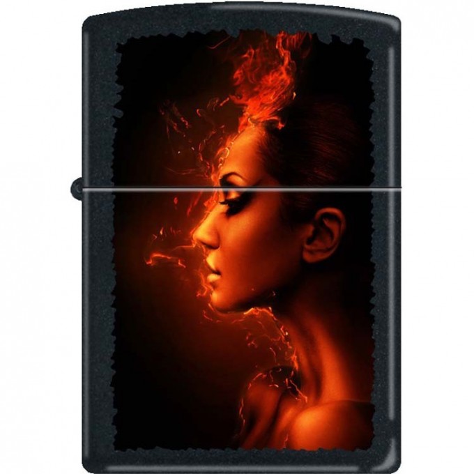 Зажигалка ZIPPO 218 BURNING WOMAN