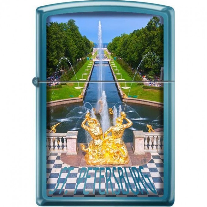 Зажигалка ZIPPO PETRODVORET SAPPHIRE 20446 20446 PETRODVORETS Зажигалка ZIPPO PETRODVORET SAPPHIRE 20446 20446 PETRODVORETS