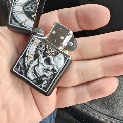 Зажигалка ZIPPO SKULL CLOCK 29854