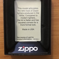 Зажигалка ZIPPO 1937 VINTAGE 240